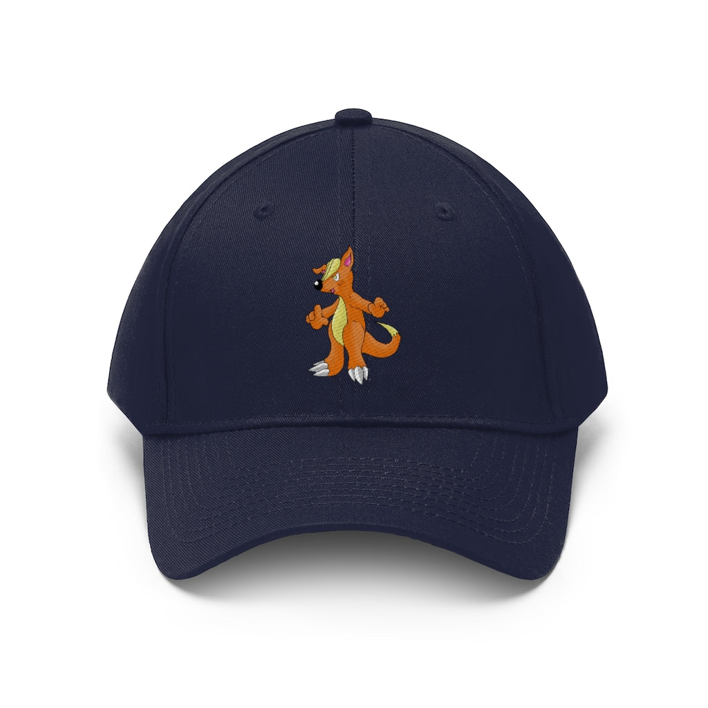 Marick Unisex Twill Hat in classic design, made from 100% cotton twill, featuring adjustable Velcro closure.