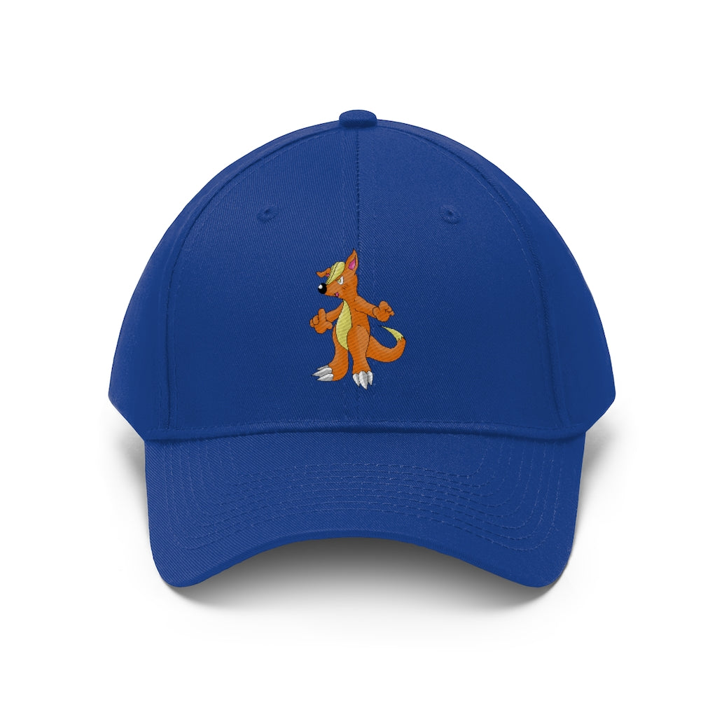 Marick Unisex Twill Hat in classic design, made from 100% cotton twill, featuring adjustable Velcro closure.