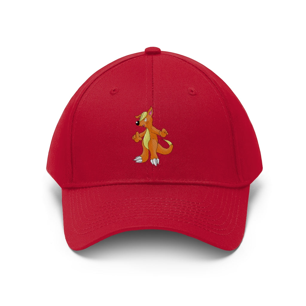 Marick Unisex Twill Hat in classic design, made from 100% cotton twill, featuring adjustable Velcro closure.