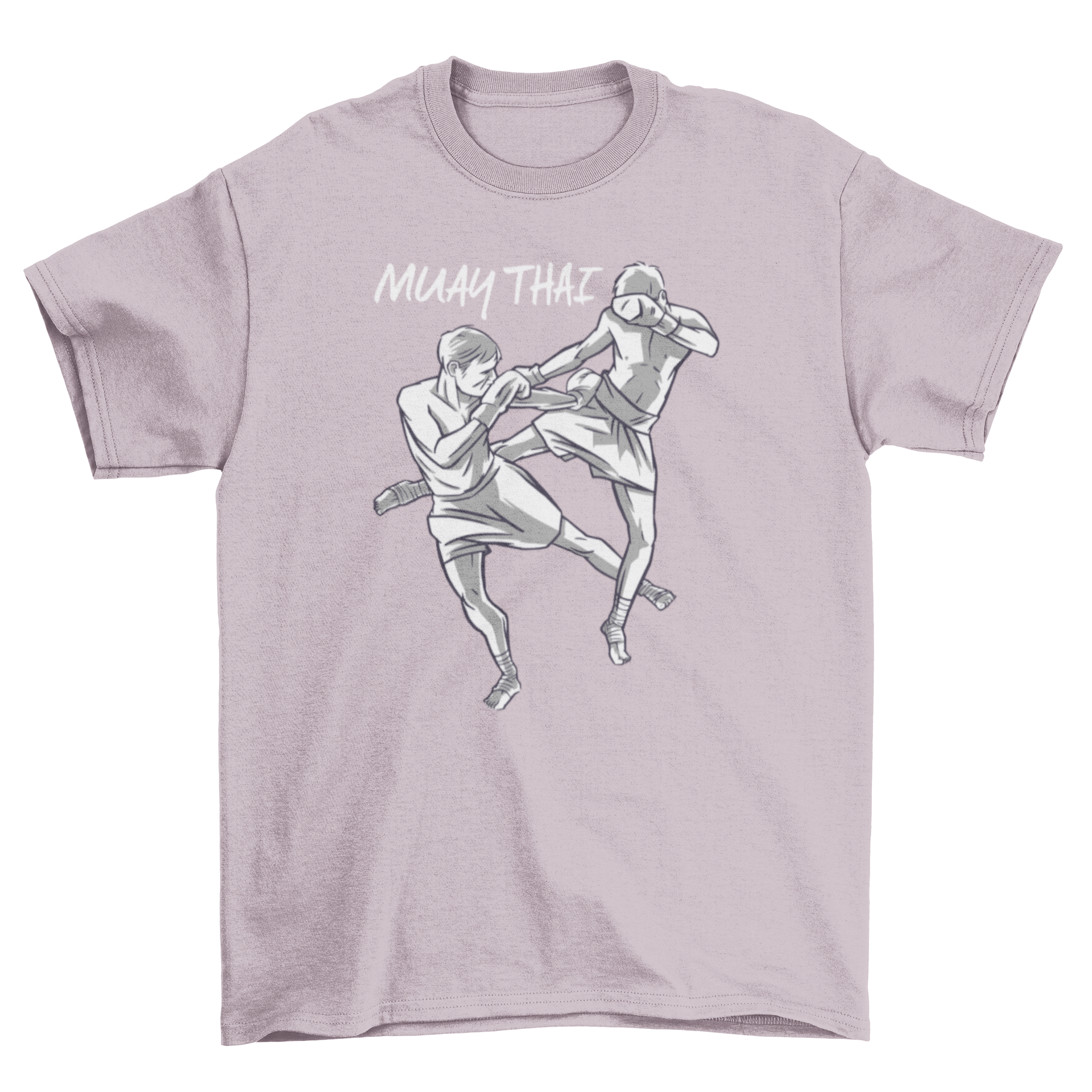 Martial Arts People T-Shirt featuring two martial artists in action, showcasing dynamic movement and skill.