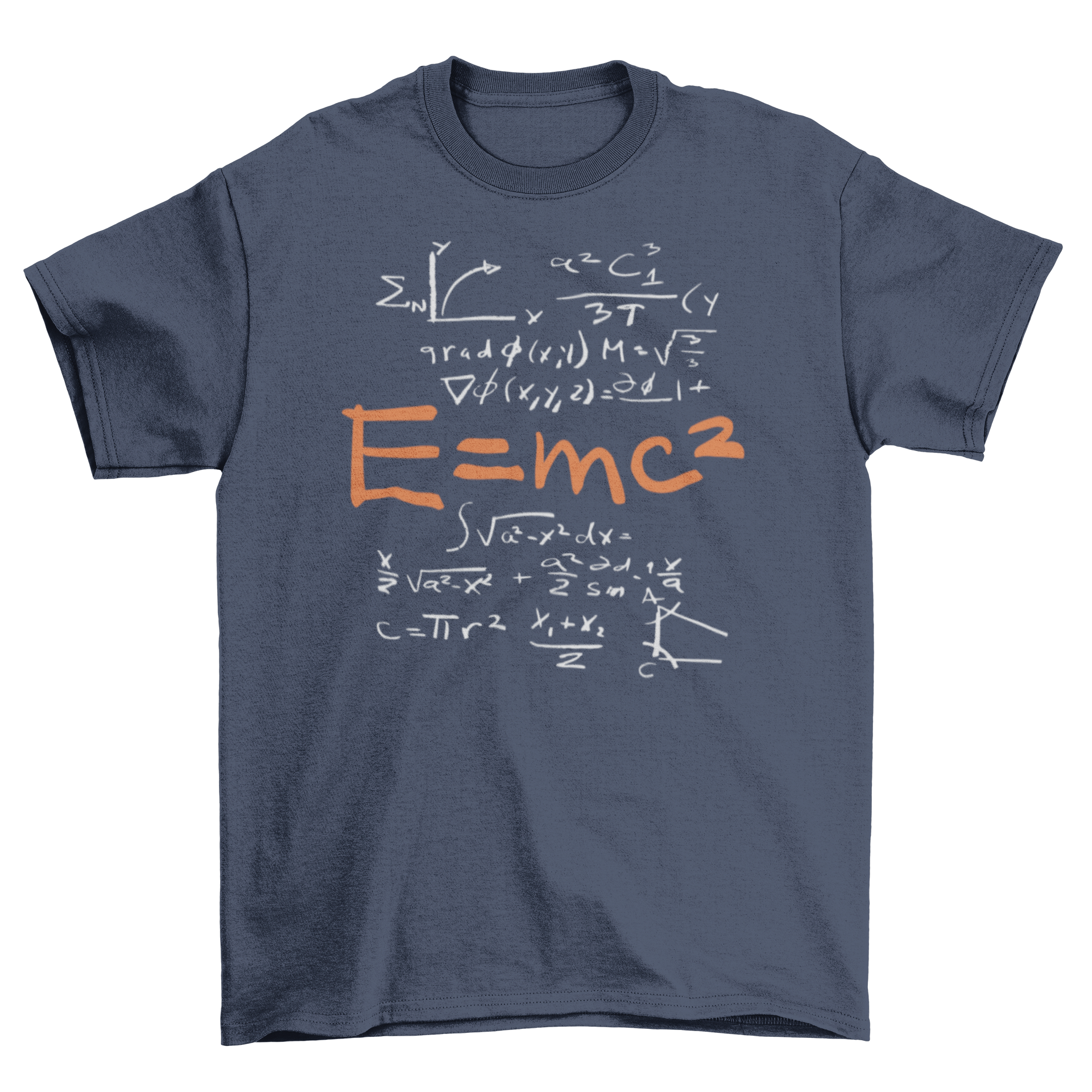 Mass Energy Equivalence T-Shirt featuring the E=mc² formula in a stylish design.