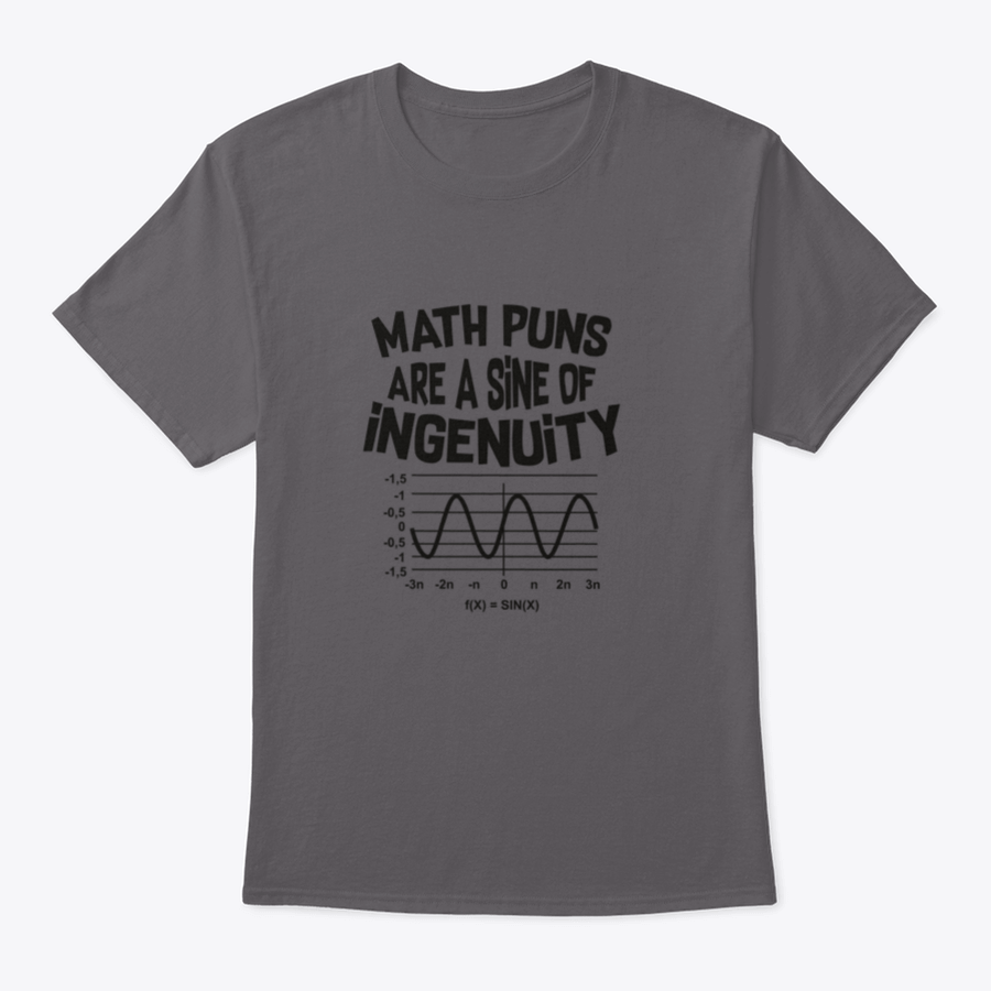 A comfortable Math Puns T-shirt featuring a clever math pun design, made from high-quality cotton fabric.