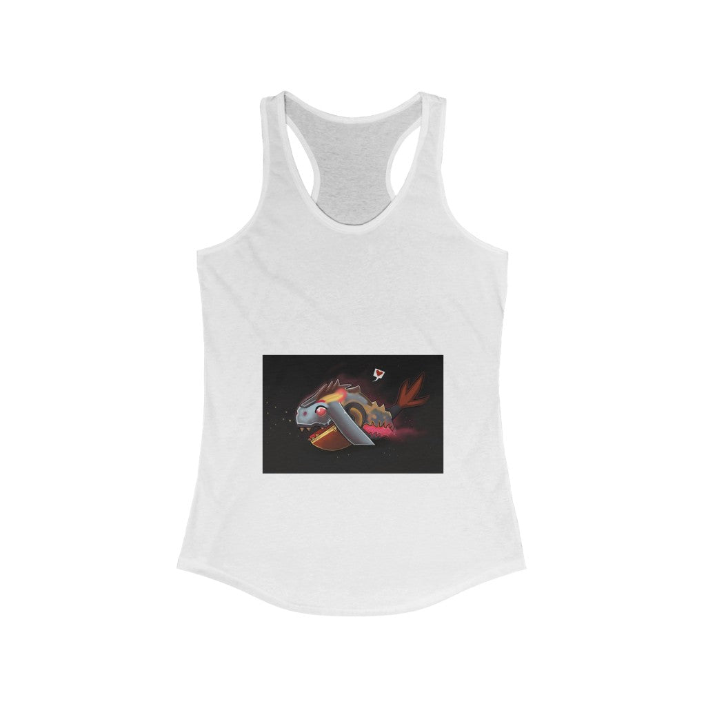 Mecha Strider Women's Ideal Racerback Tank in a stylish design, showcasing its racerback cut and soft fabric.