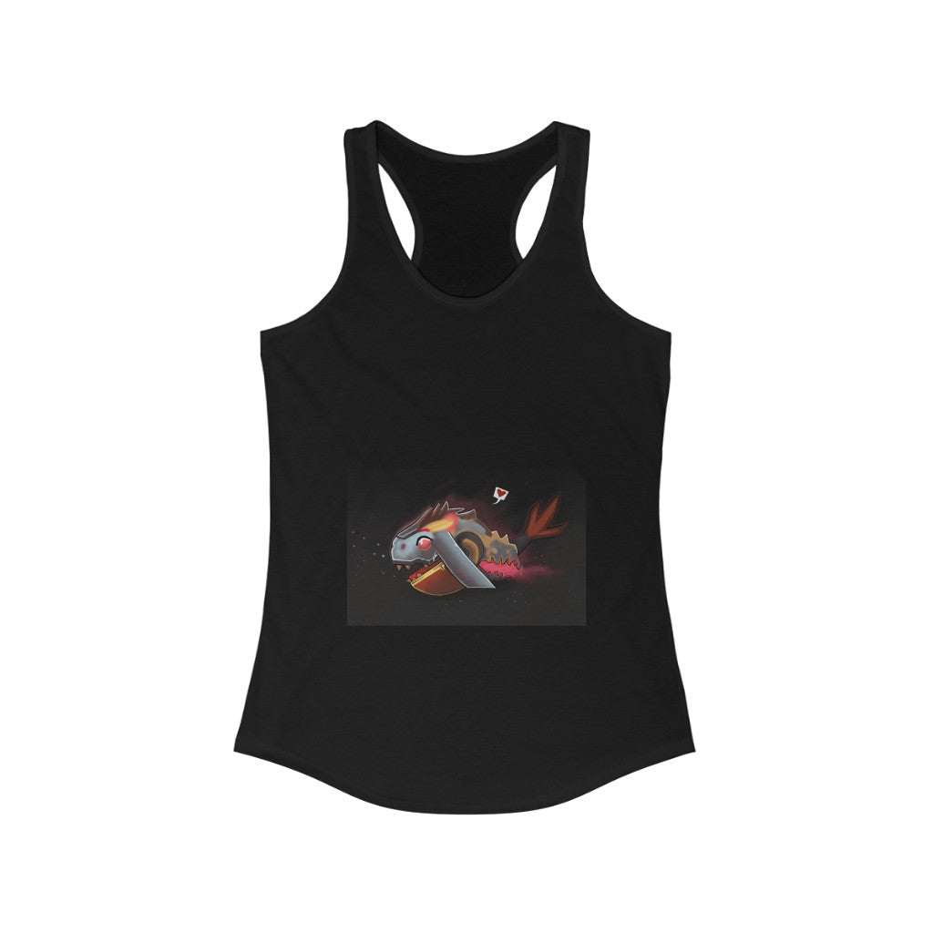 Mecha Strider Women's Ideal Racerback Tank in a stylish design, showcasing its racerback cut and soft fabric.