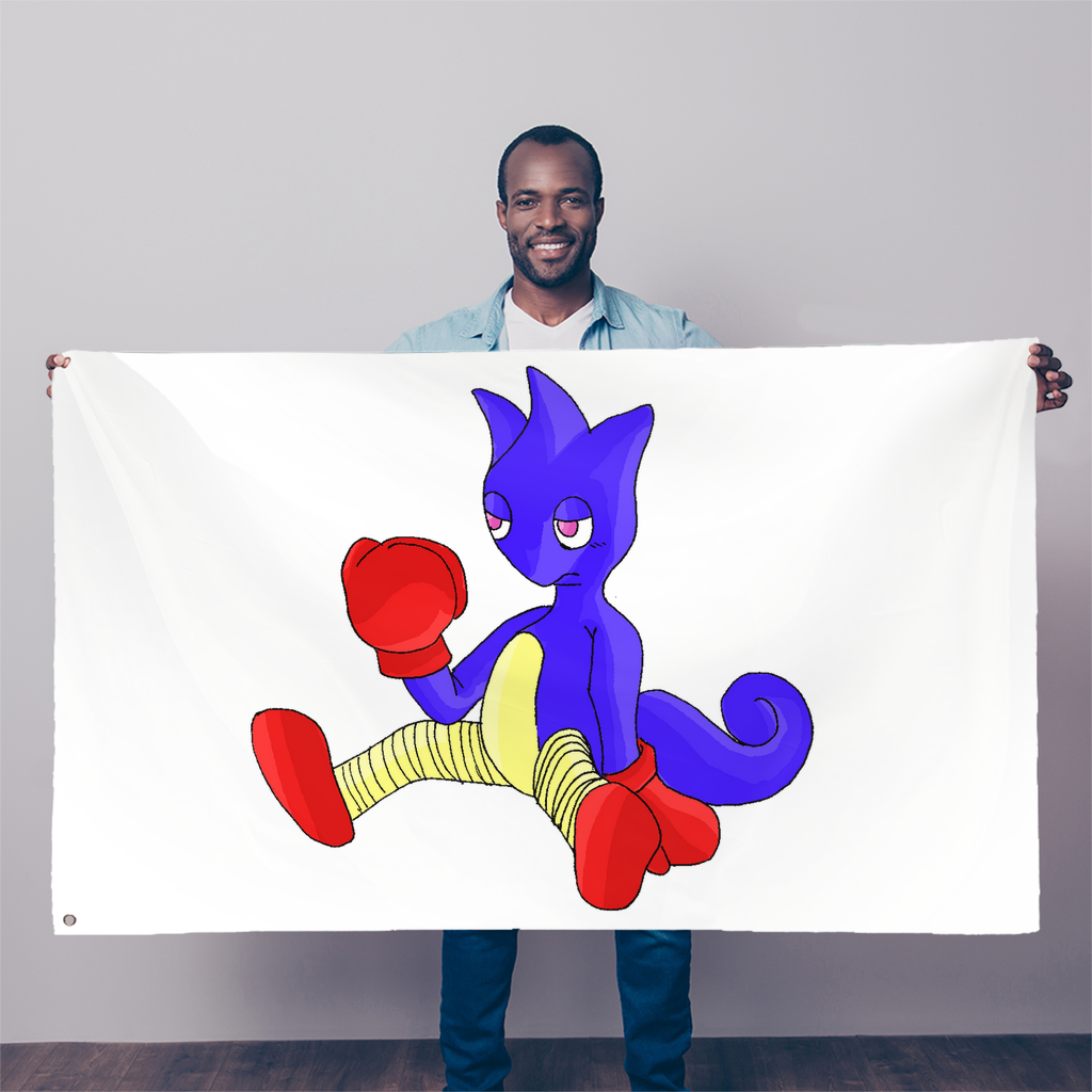 Megatare Sublimation Flag measuring 5FT x 3FT, made of durable polyester with vibrant colors and double-stitched edges.