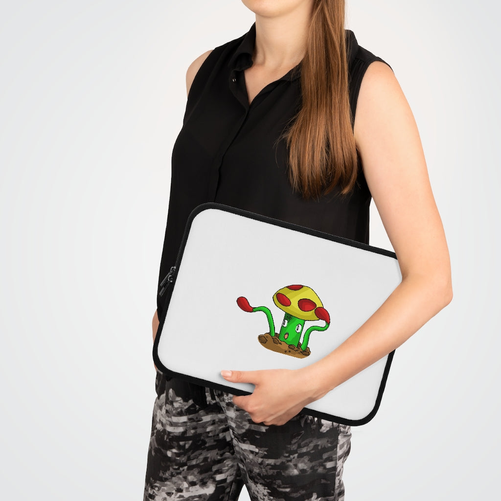 Mepamash Laptop Sleeve featuring a customizable front and solid black back, designed for protection and style.