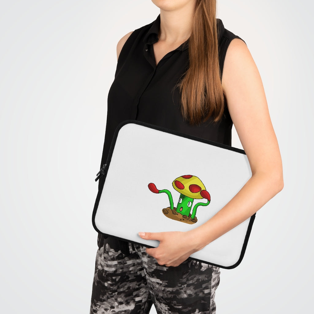 Mepamash Laptop Sleeve featuring a customizable front and solid black back, designed for protection and style.