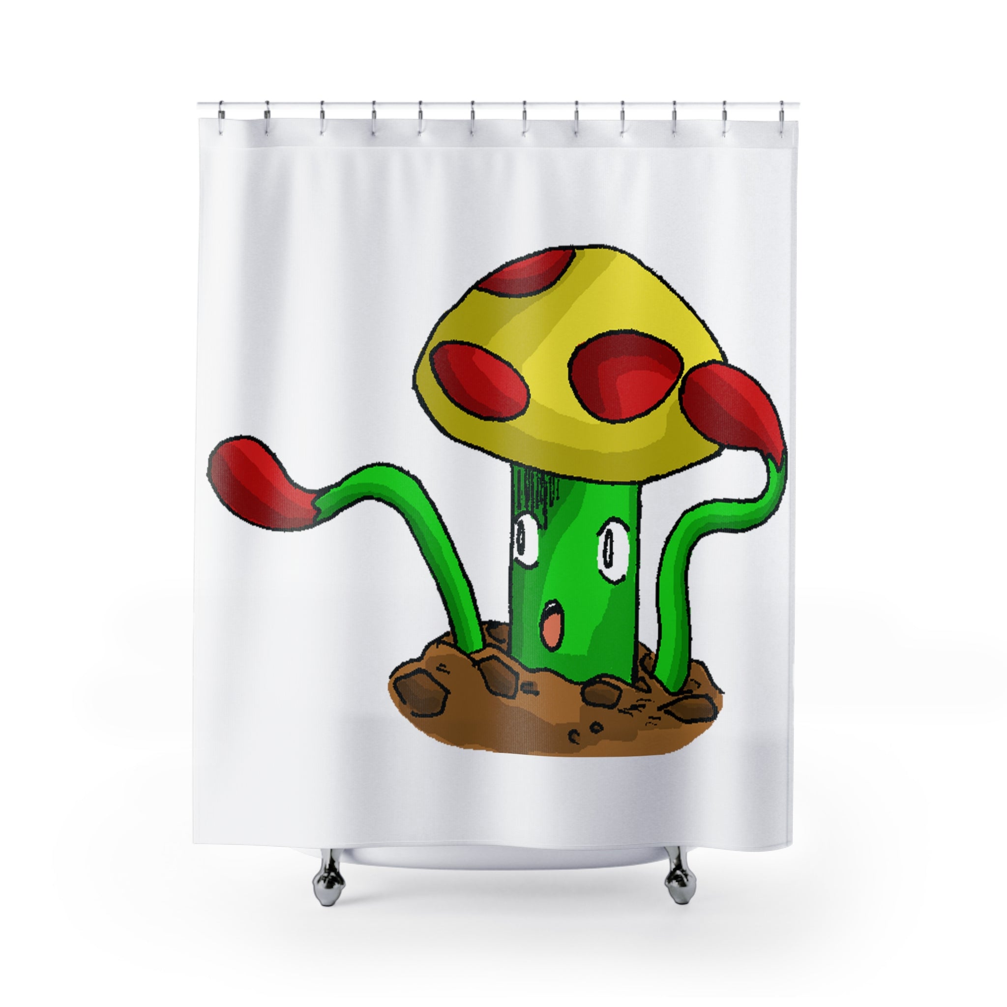 Mepamash Shower Curtain featuring vibrant custom designs on durable polyester fabric, enhancing bathroom decor.