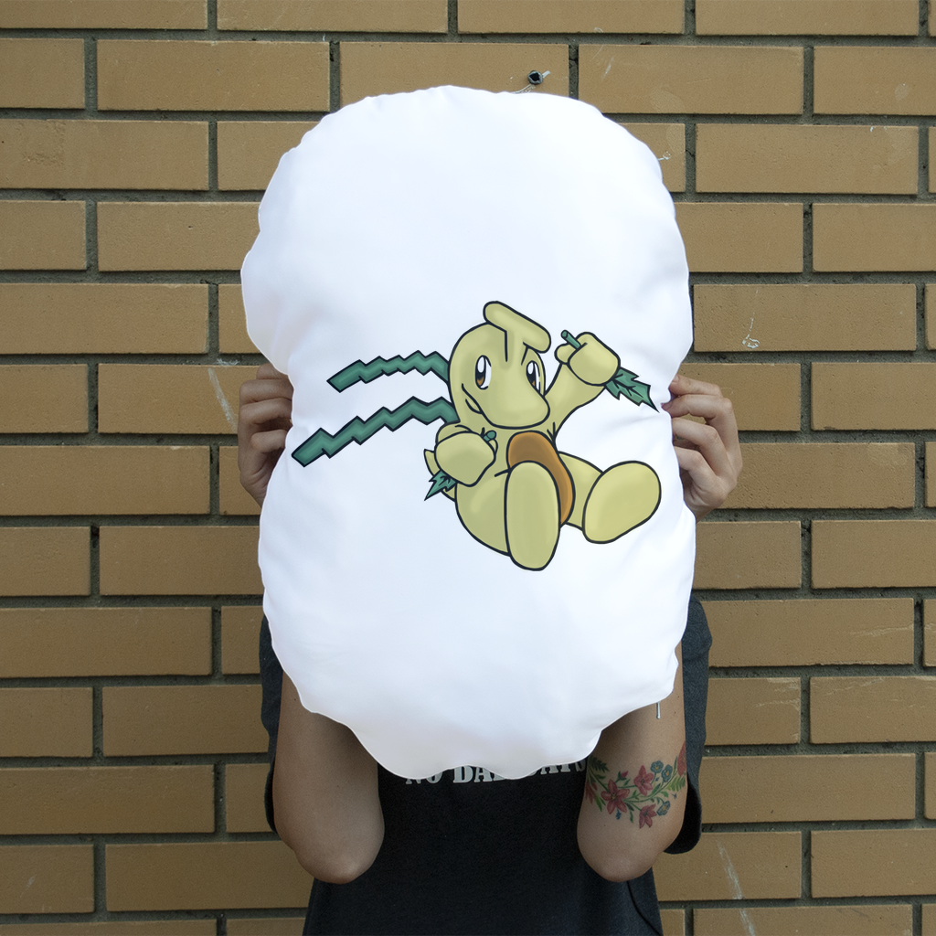 A giant personalized cushion featuring a smiling face, showcasing its soft fabric and vibrant colors.