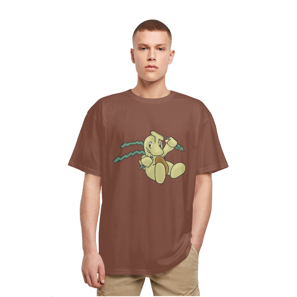 Mercardo Heavy Oversized T-Shirt in various colors, showcasing its crew neck, dropped shoulders, and soft cotton fabric.