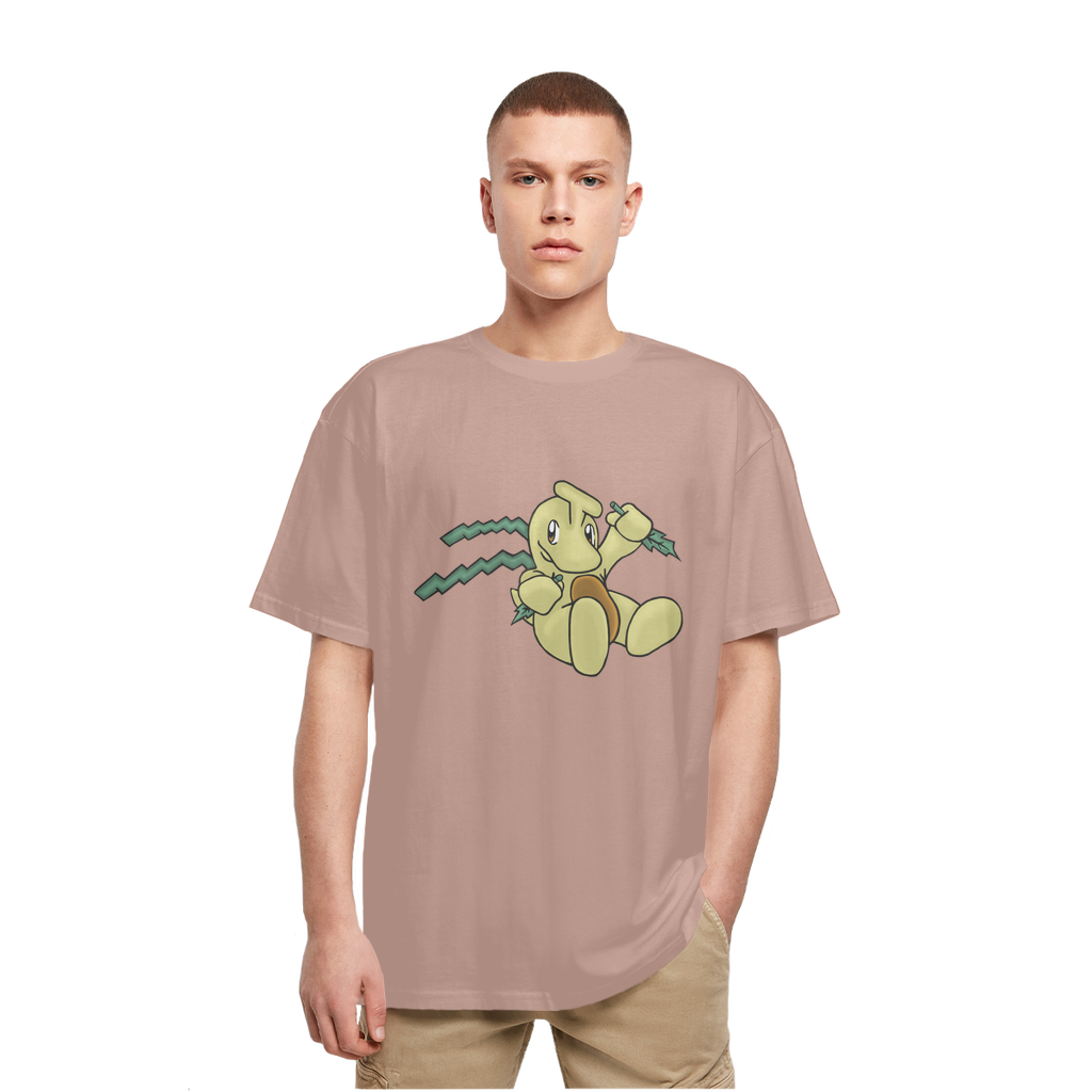 Mercardo Heavy Oversized T-Shirt in various colors, showcasing its crew neck, dropped shoulders, and soft cotton fabric.