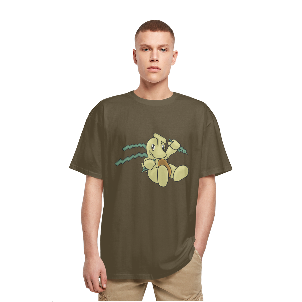 Mercardo Heavy Oversized T-Shirt in various colors, showcasing its crew neck, dropped shoulders, and soft cotton fabric.