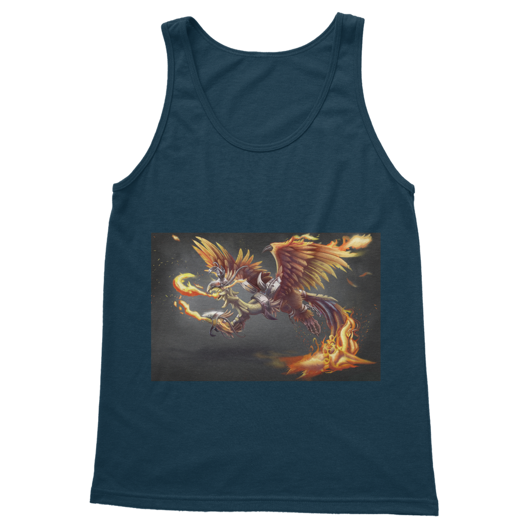 MercilessPheonix Classic Adult Vest Top in various colors, showcasing its unisex design and high-quality fabric.