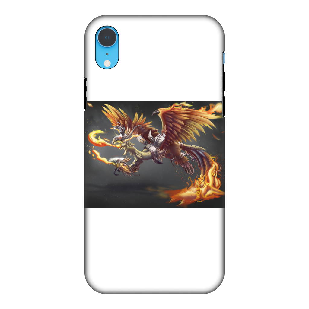 MercilessPheonix Fully Printed Tough Phone Case showcasing vibrant design and dual-layer protection.