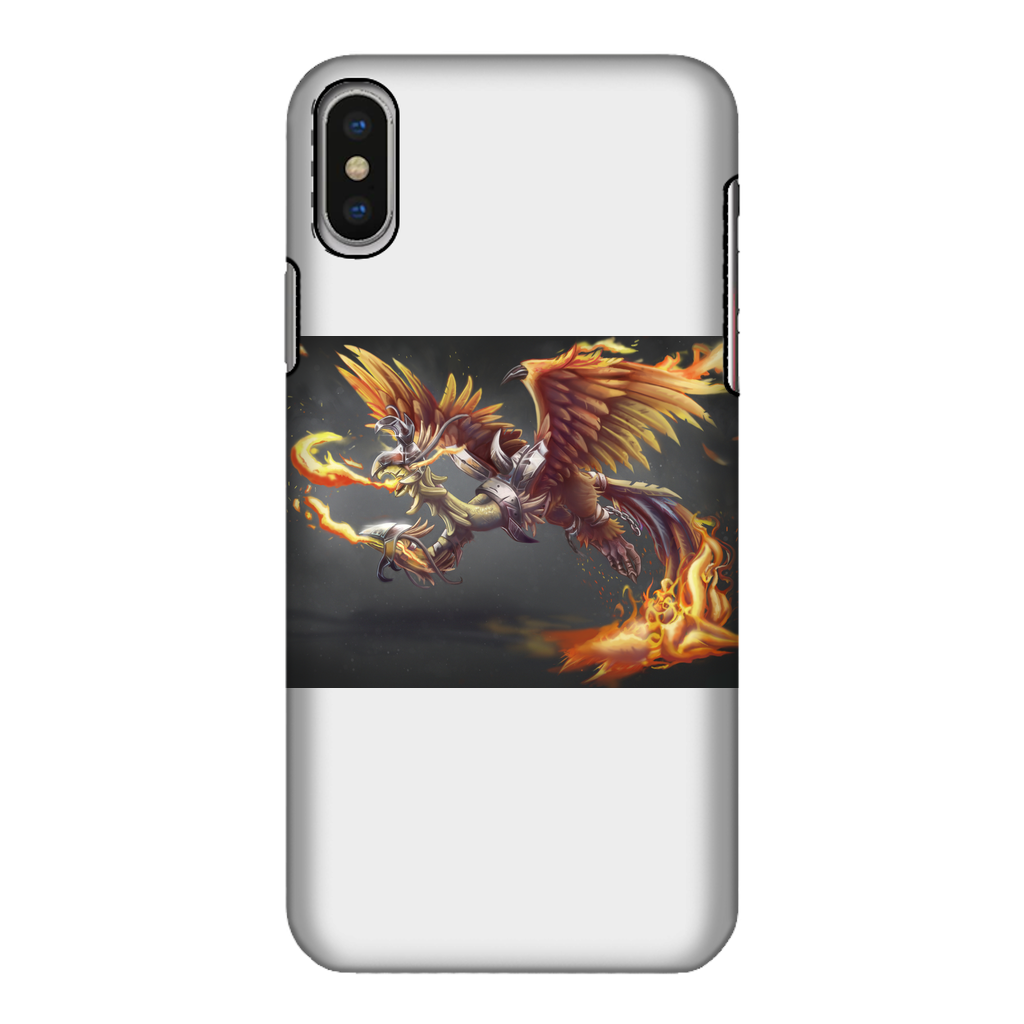 MercilessPheonix Fully Printed Tough Phone Case showcasing vibrant design and dual-layer protection.