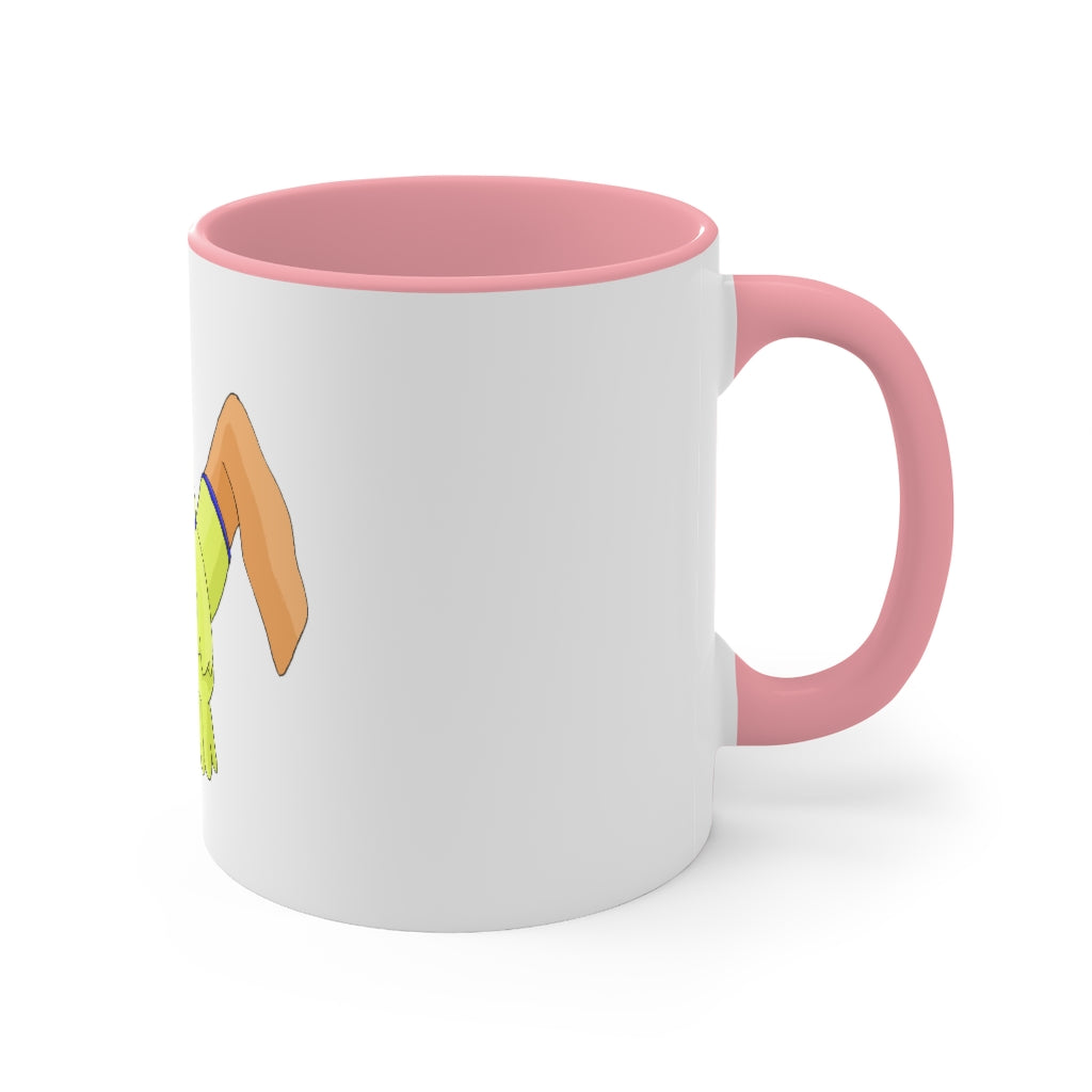 Mergilender Accent Mug showcasing its two-tone design with a colored interior and handle, available in multiple colors.