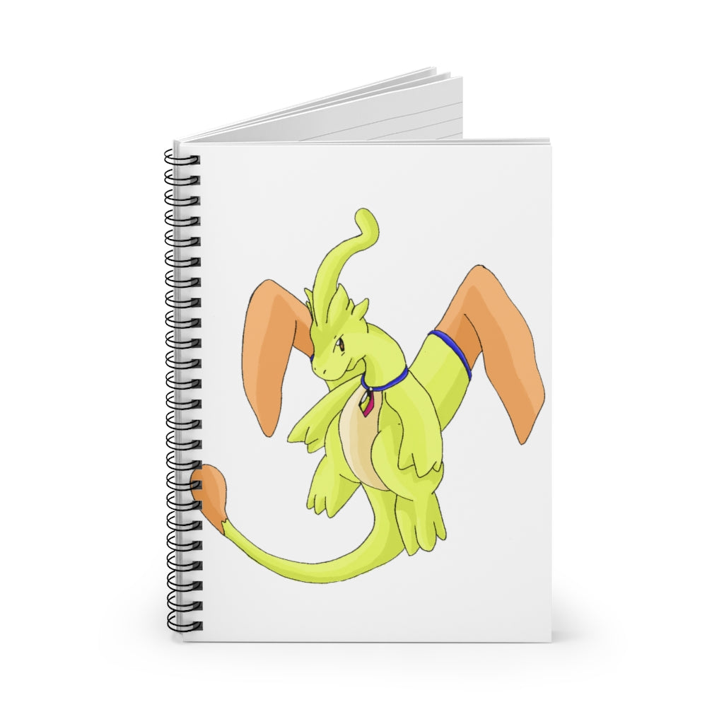 Mergilender Spiral Notebook with ruled line pages and stylish printed cover.