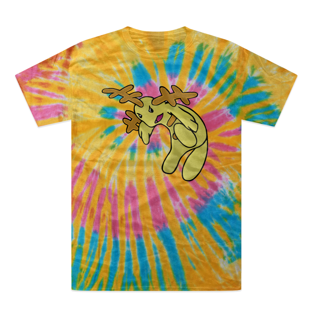 Mergilender Tie-Dye T-Shirt featuring vibrant colors and a unique hand-dyed pattern, made from 100% heavyweight cotton.