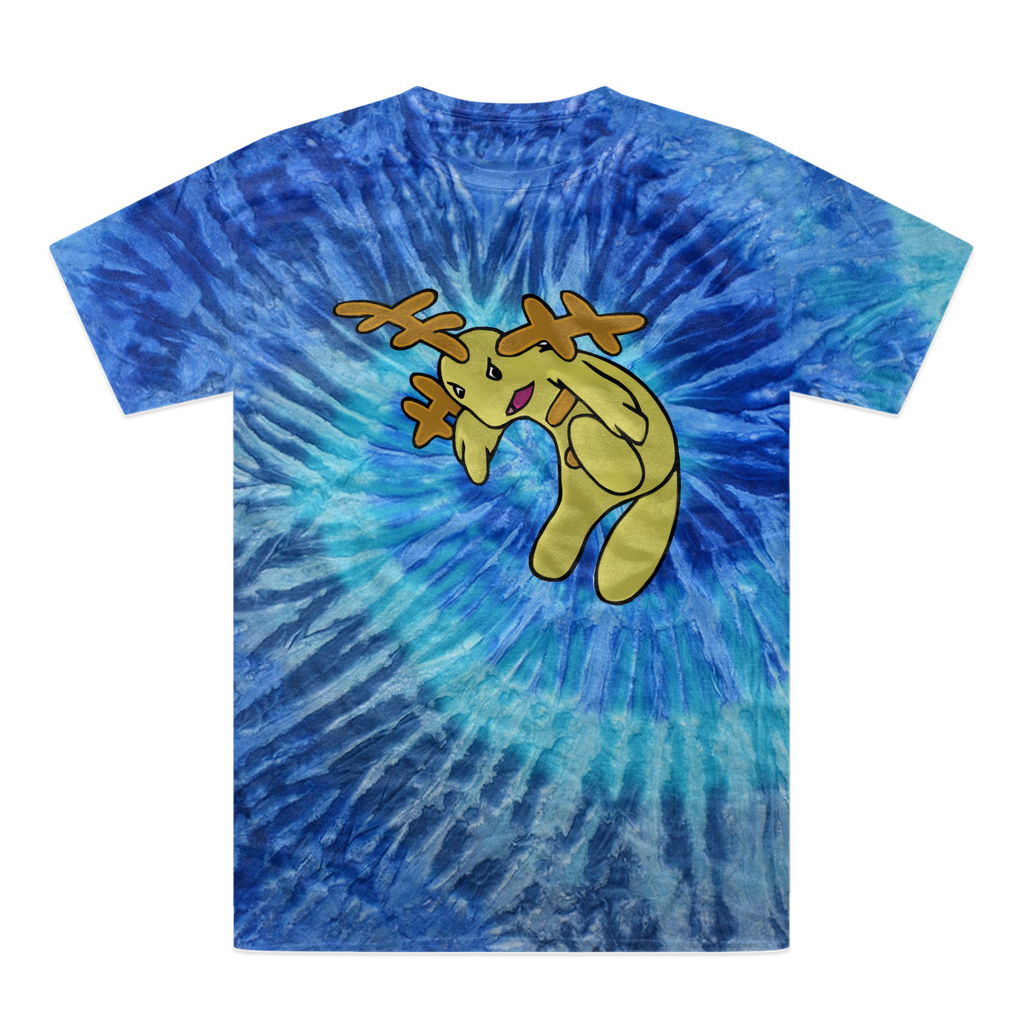 Mergilender Tie-Dye T-Shirt featuring vibrant colors and a unique hand-dyed pattern, made from 100% heavyweight cotton.