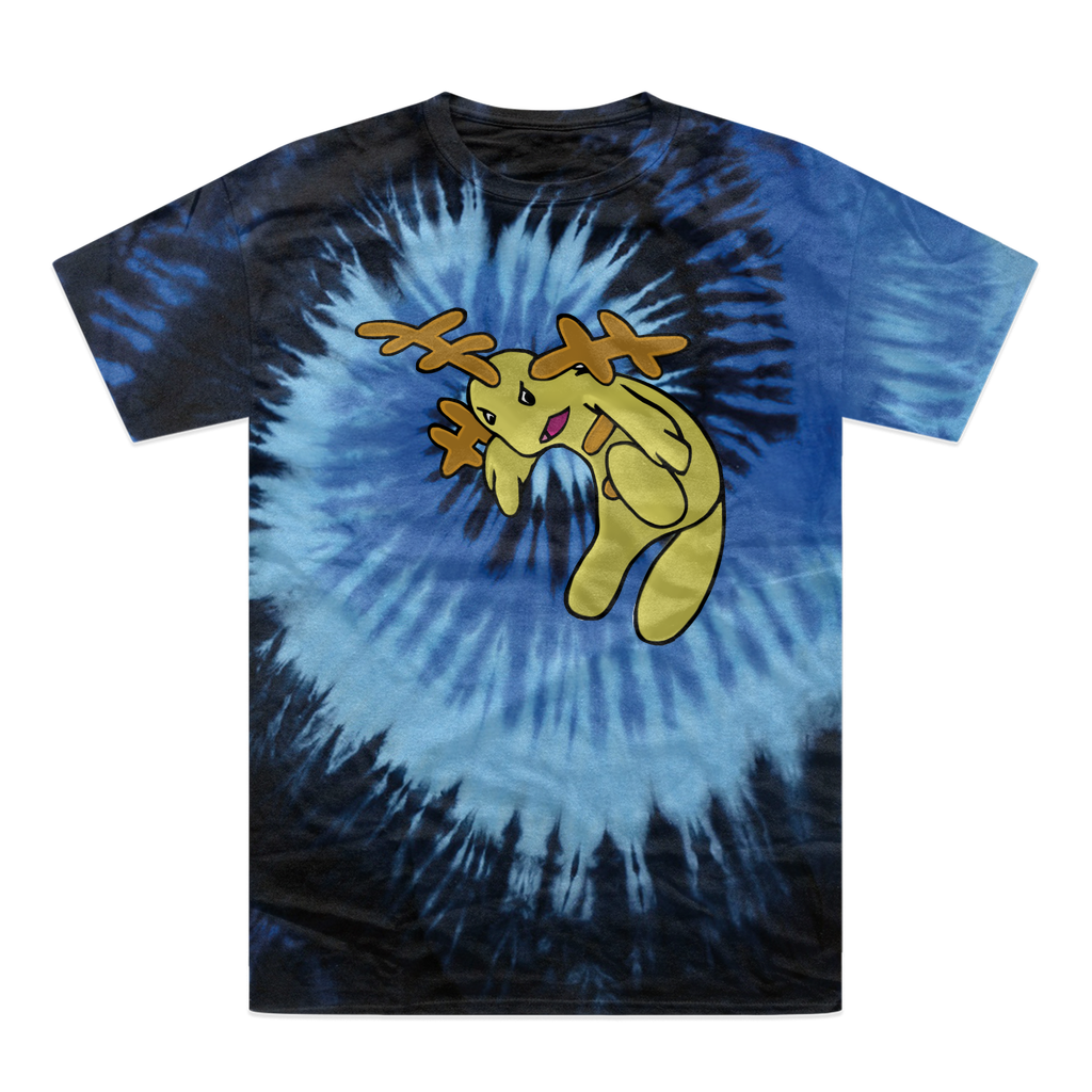 Mergilender Tie-Dye T-Shirt featuring vibrant colors and a unique hand-dyed pattern, made from 100% heavyweight cotton.