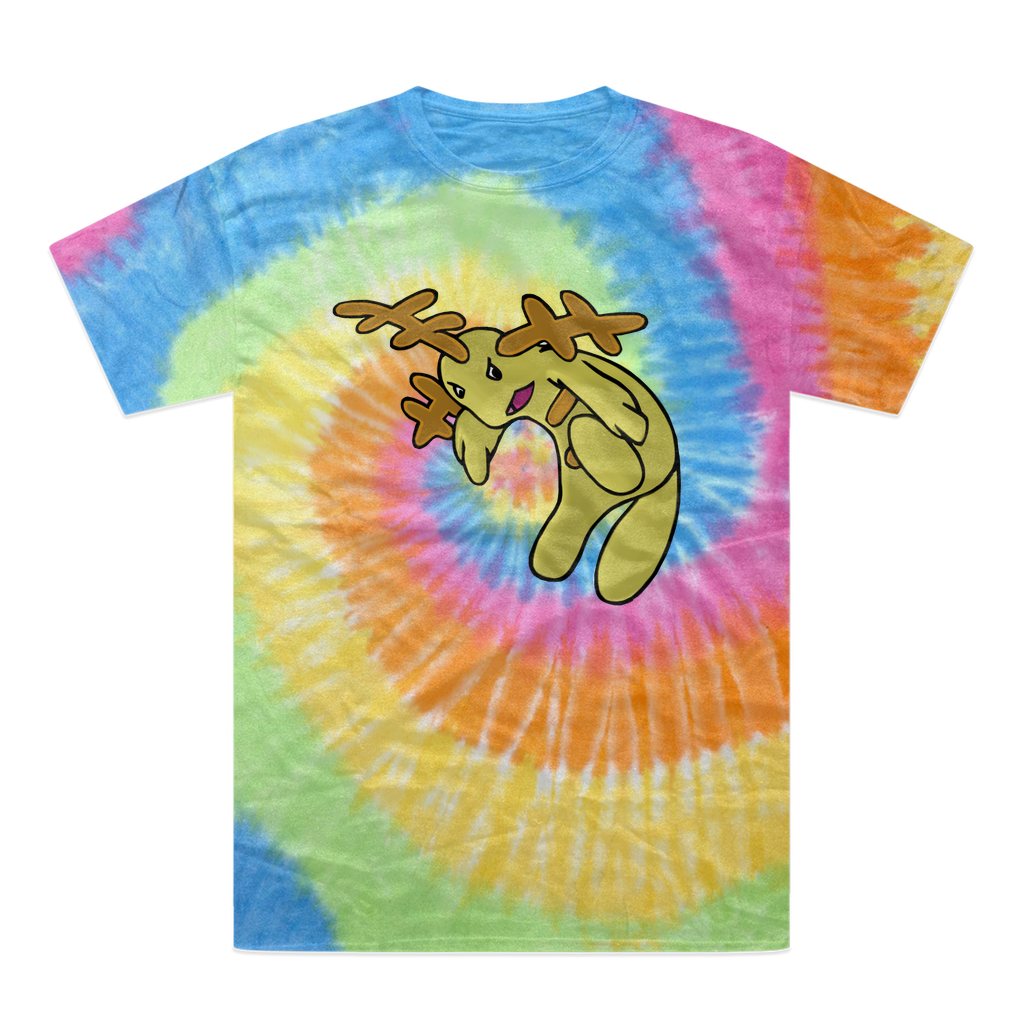 Mergilender Tie-Dye T-Shirt featuring vibrant colors and a unique hand-dyed pattern, made from 100% heavyweight cotton.