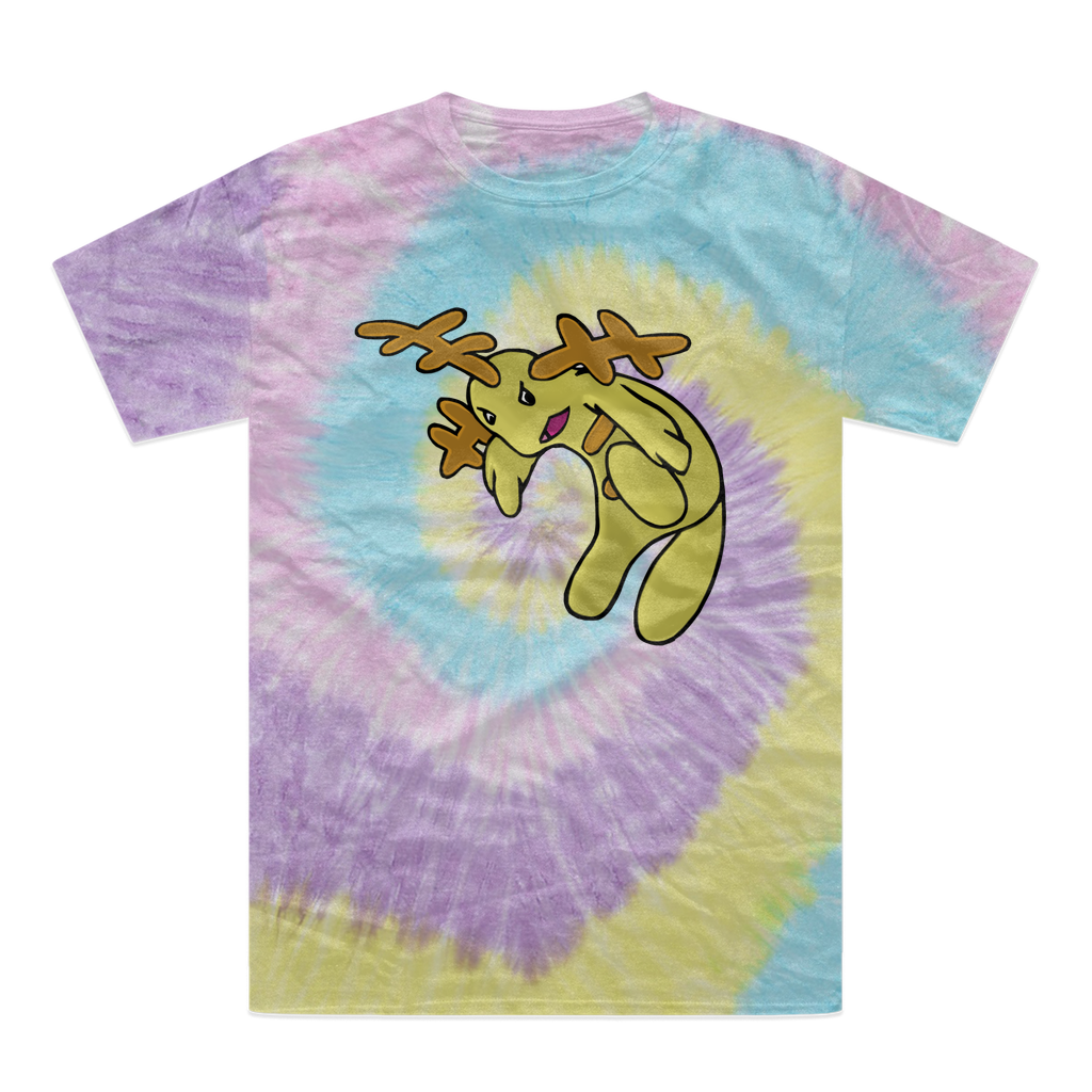 Mergilender Tie-Dye T-Shirt featuring vibrant colors and a unique hand-dyed pattern, made from 100% heavyweight cotton.