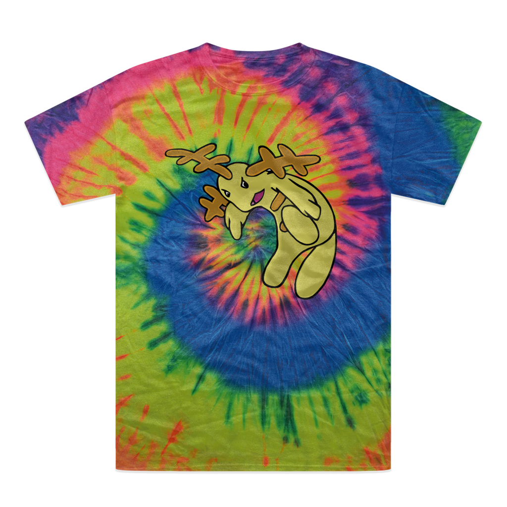 Mergilender Tie-Dye T-Shirt featuring vibrant colors and a unique hand-dyed pattern, made from 100% heavyweight cotton.