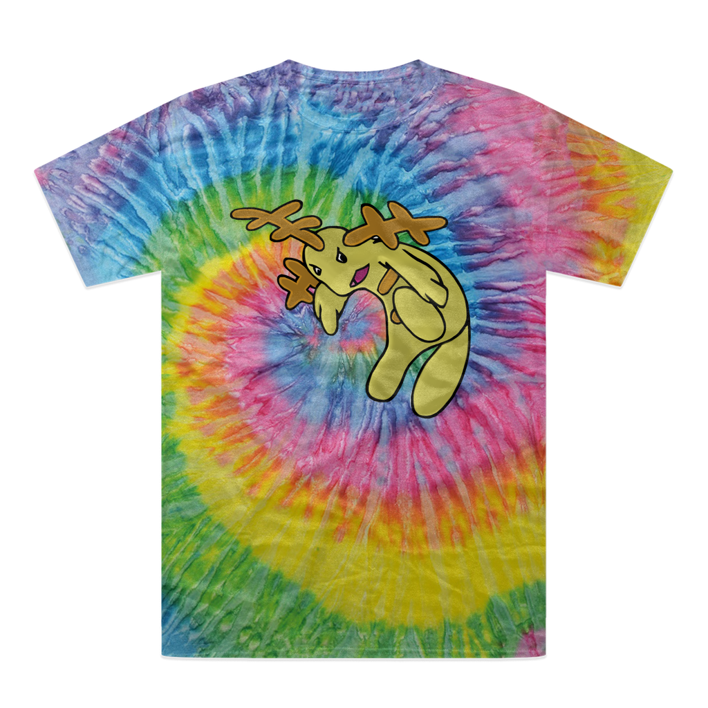 Mergilender Tie-Dye T-Shirt featuring vibrant colors and a unique hand-dyed pattern, made from 100% heavyweight cotton.