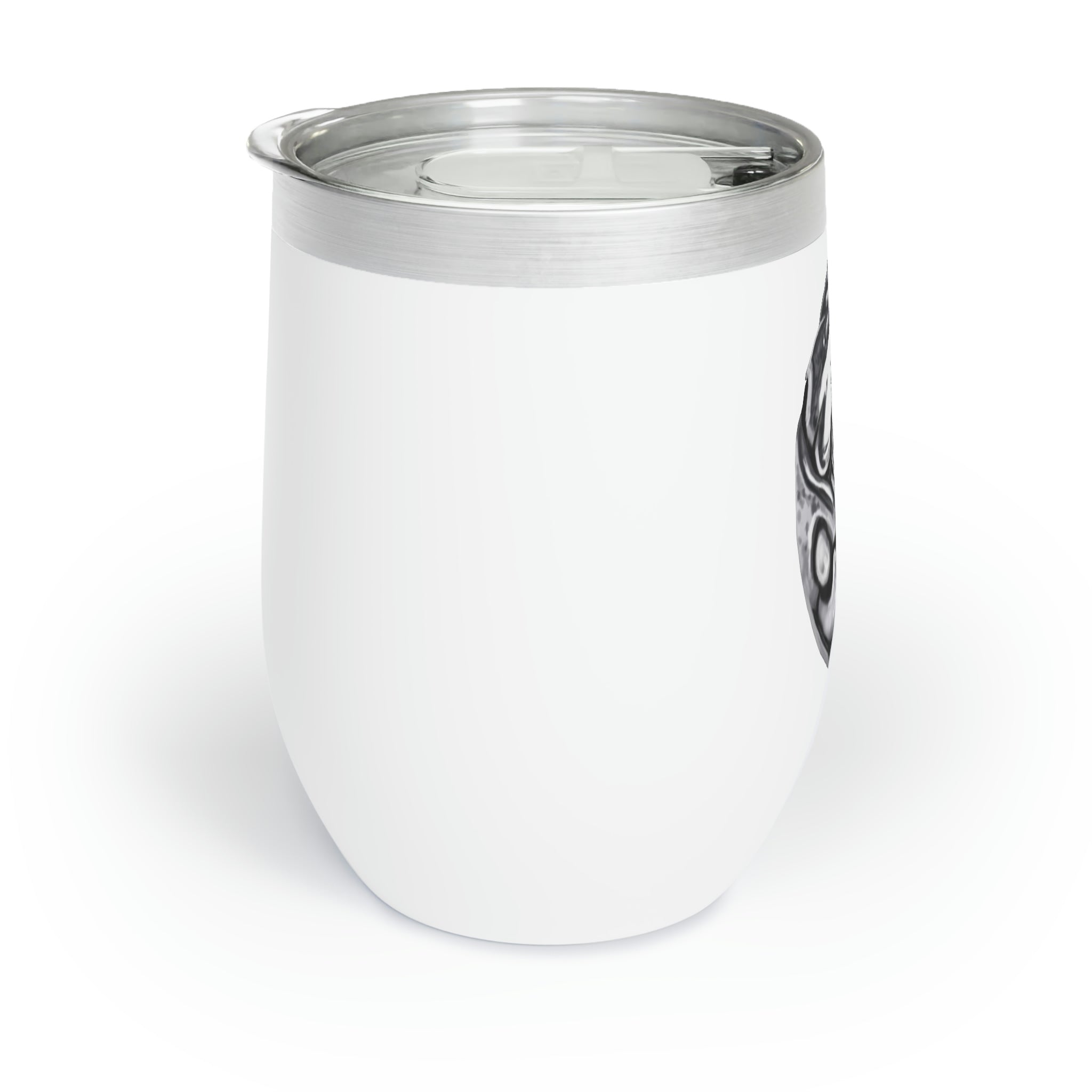 A sleek stainless steel wine tumbler with double insulation, featuring a customizable design, perfect for keeping drinks hot or cold.