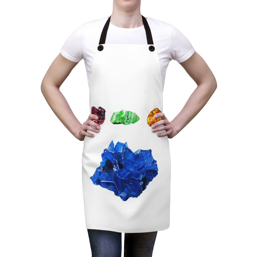 Stylish Minerals Apron made of durable polyester with black detachable twill straps, perfect for cooking and grilling.