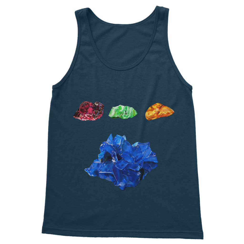 Minerals Classic Adult Vest Top in various colors, showcasing its unisex design and high-quality fabric.