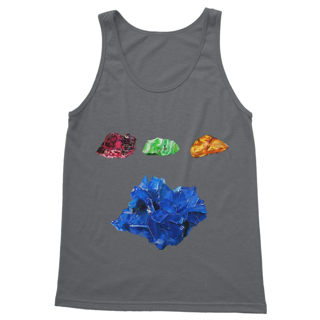 Minerals Classic Adult Vest Top in various colors, showcasing its unisex design and high-quality fabric.