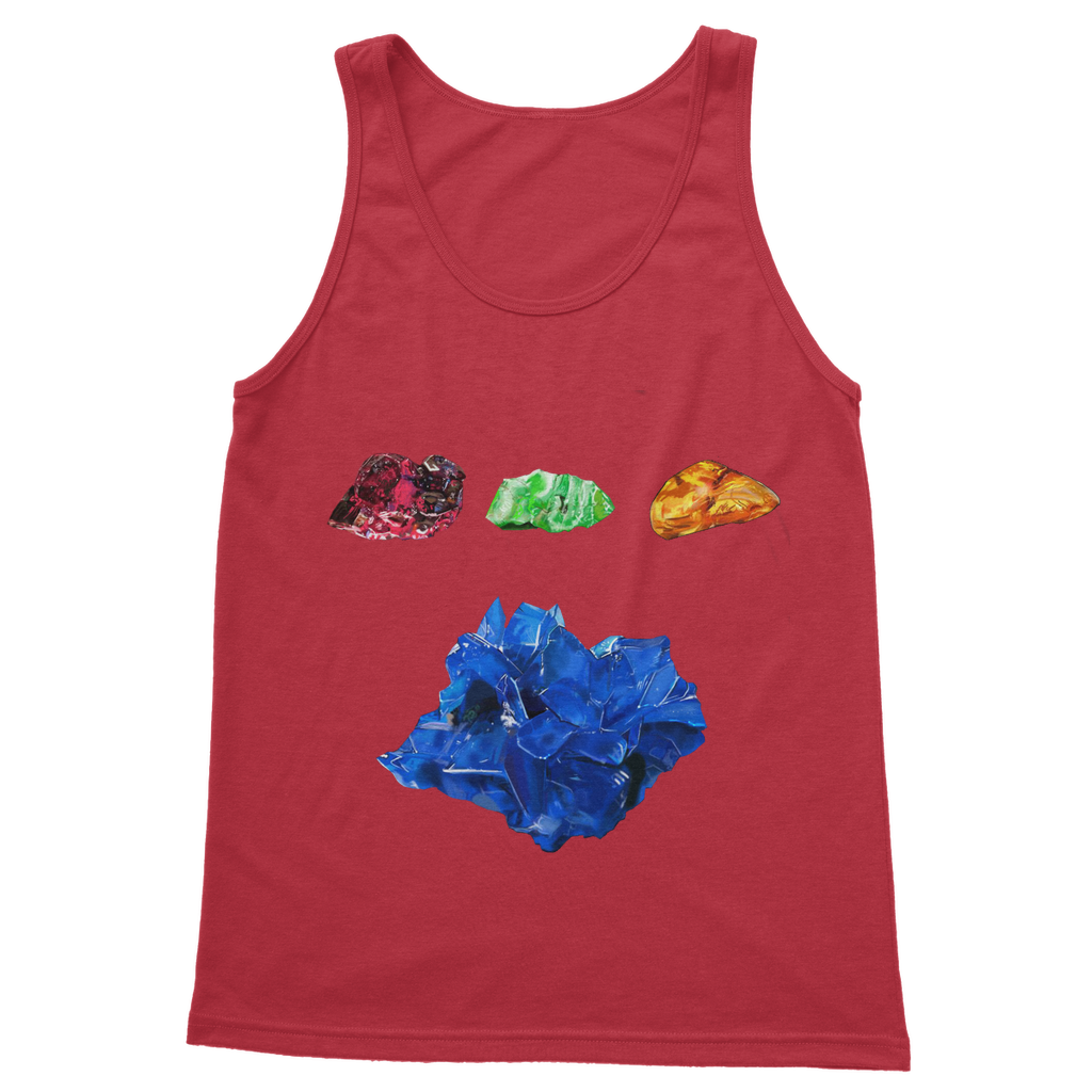 Minerals Classic Adult Vest Top in various colors, showcasing its unisex design and high-quality fabric.