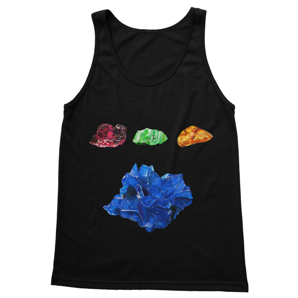 Minerals Classic Adult Vest Top in various colors, showcasing its unisex design and high-quality fabric.