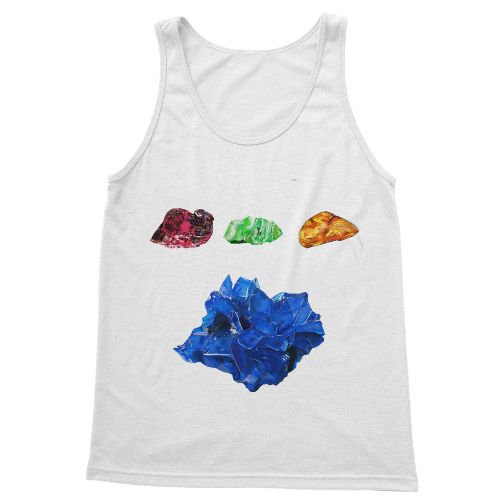 Minerals Classic Adult Vest Top in various colors, showcasing its unisex design and high-quality fabric.