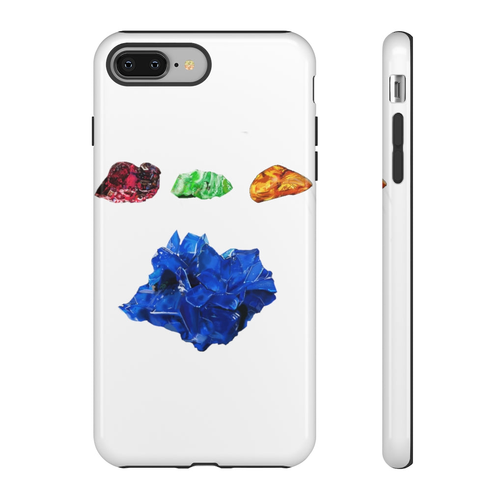 Minerals Tough Cases showcasing vibrant designs with dual-layer protection for smartphones.