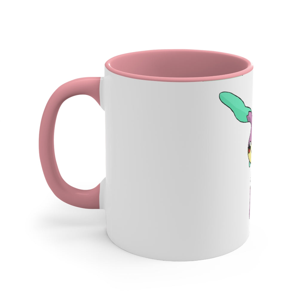 Molepha Accent Coffee Mug with colorful interior and handle, showcasing a modern two-tone design.