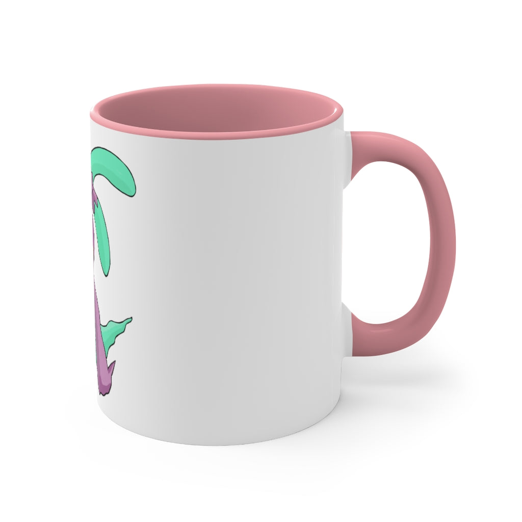 Molepha Accent Coffee Mug with colorful interior and handle, showcasing a modern two-tone design.