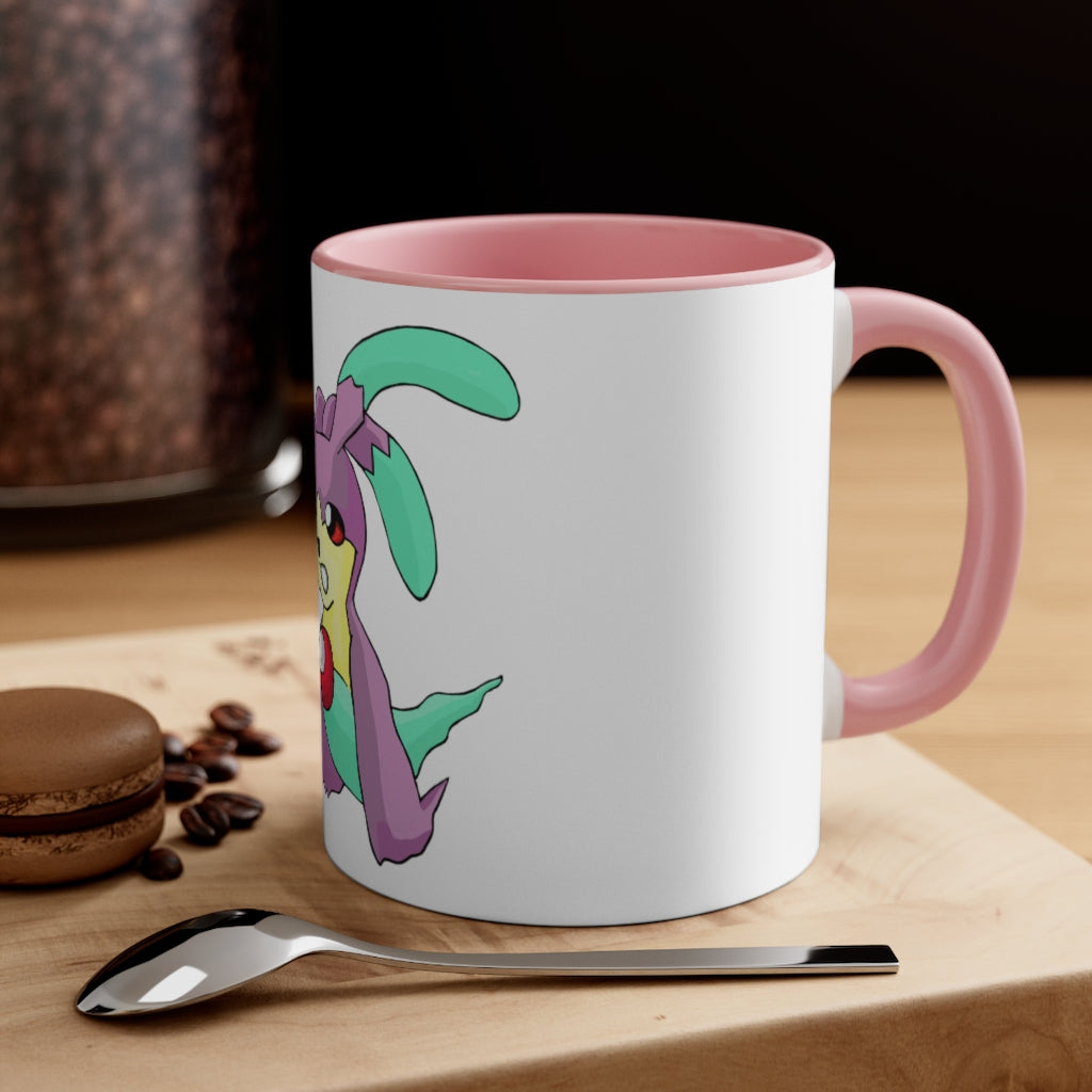 Molepha Accent Coffee Mug with colorful interior and handle, showcasing a modern two-tone design.