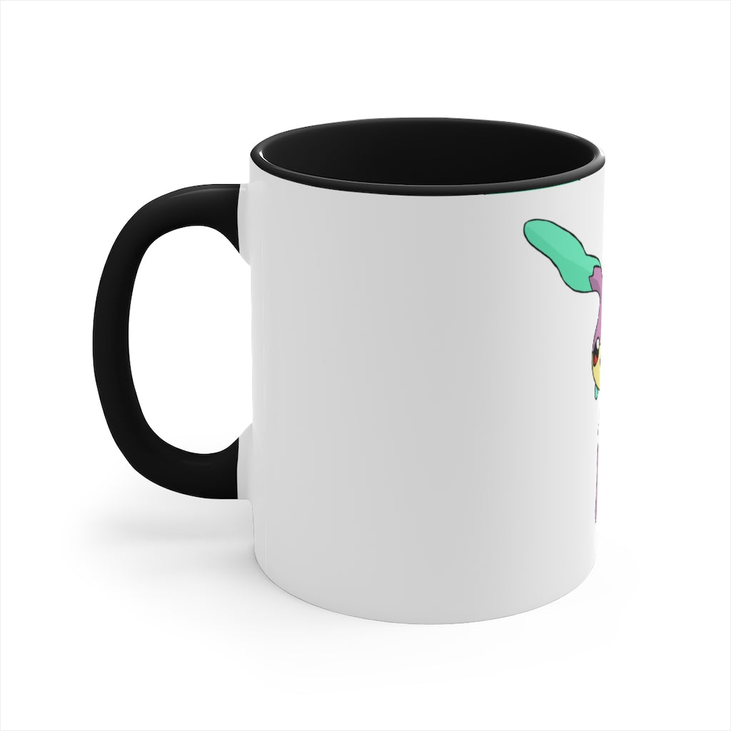 Molepha Accent Coffee Mug with colorful interior and handle, showcasing a modern two-tone design.