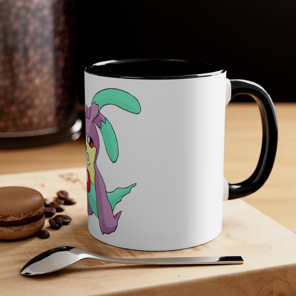 Molepha Accent Coffee Mug with colorful interior and handle, showcasing a modern two-tone design.