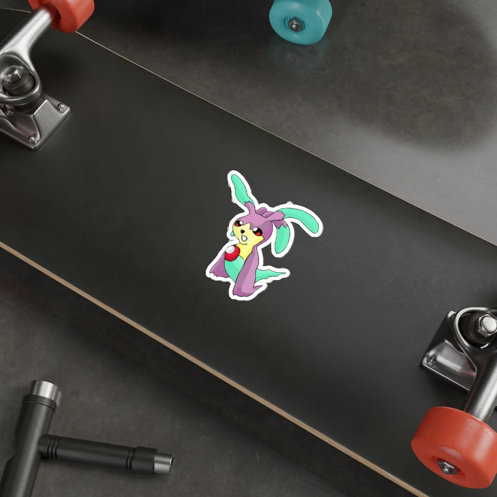 Molepha Die-Cut Stickers showcasing various custom designs on a smooth surface.