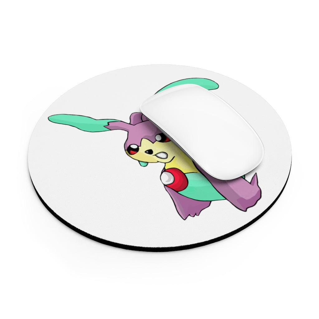 Molepha Mouse Pad in round and rectangular shapes with vibrant designs and non-slip rubber bottom.