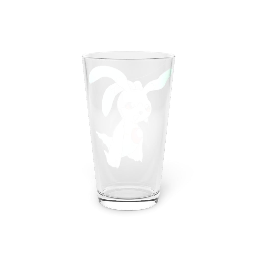 Molepha Pint Glass, 16oz, clear glass with custom printing options, ideal for beverages.