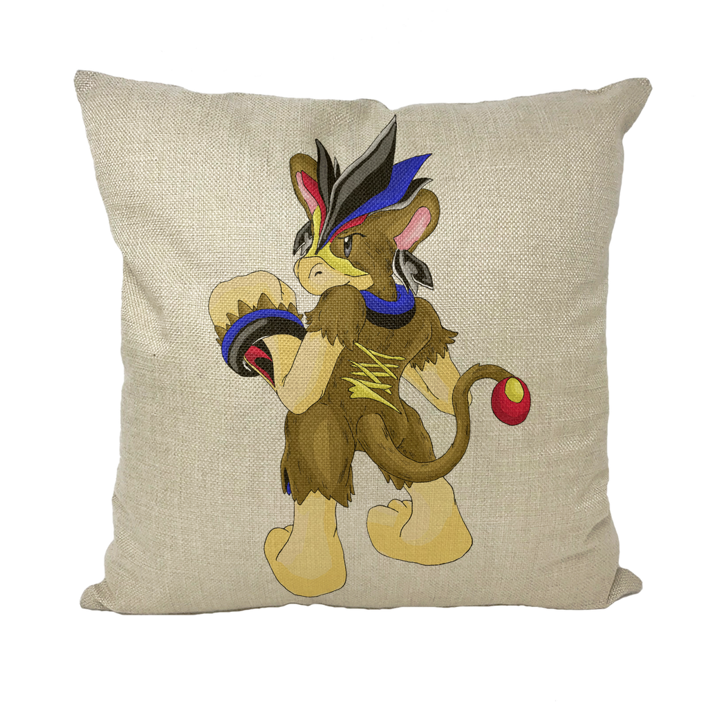 Moongenchen Throw Pillows in various styles including linen, canvas, and suede, showcasing their vibrant colors and textures.