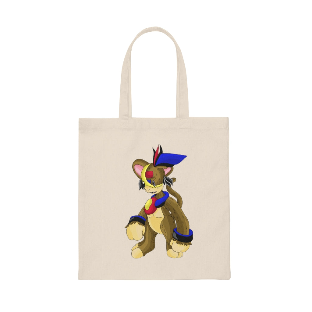 Moongenki Canvas Tote Bag made of 100% cotton sheeting, featuring reinforced handles and a spacious design for personalized graphics.