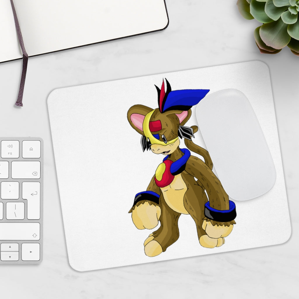 Moongenki Mouse Pad featuring vibrant design and non-slip base, ideal for enhancing workspace aesthetics and functionality.