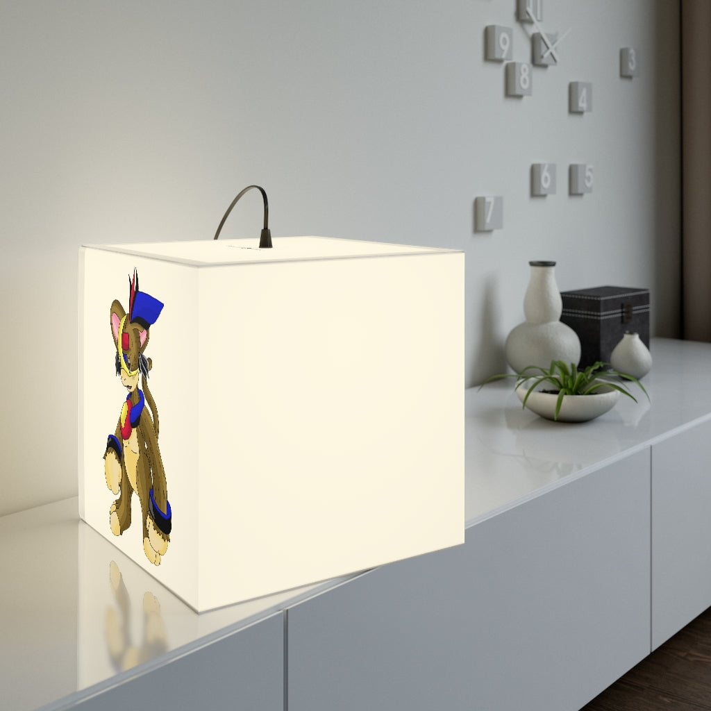 Moongenki Personalized Lamp showcasing a unique cube design, perfect for indoor decoration and customizable lighting.