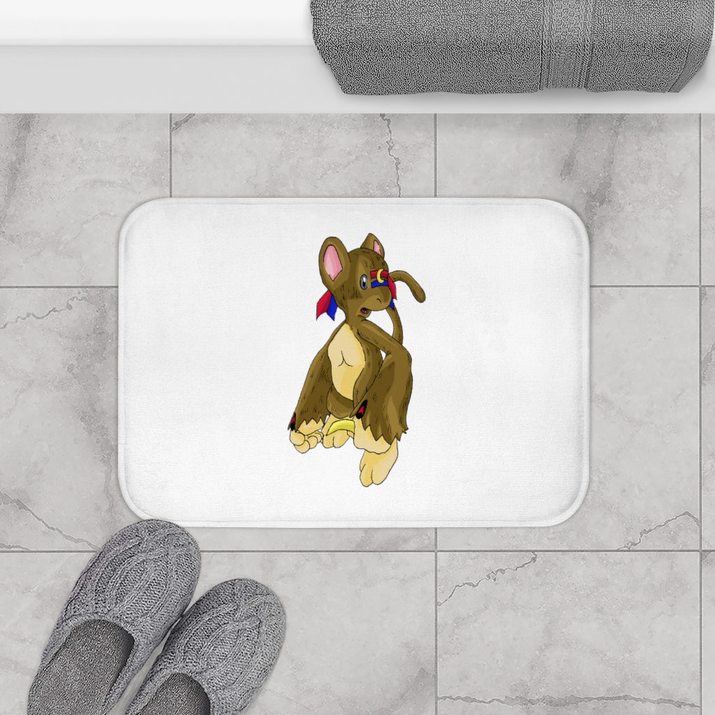 Moonki Bath Mat featuring stylish design and anti-slip backing, made from soft microfiber material.