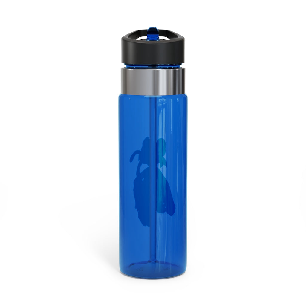 Moonki Kensington Tritan™ Sport Bottle in vibrant colors with a carabiner hook, showcasing its 20oz capacity and spill-resistant lid.